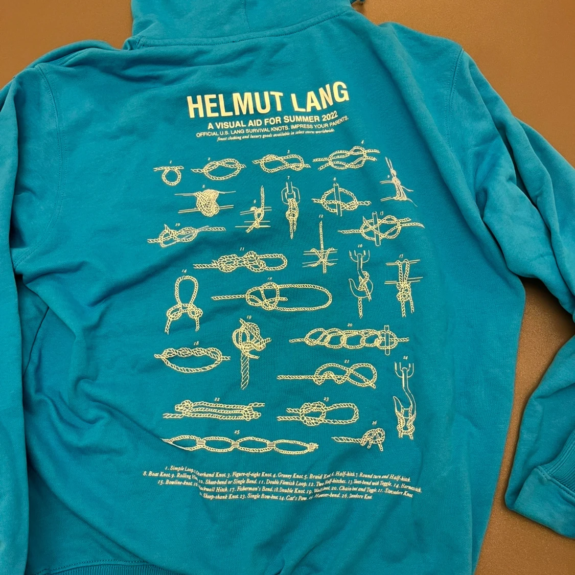 Blå hoodie från Helmut Lang - 1