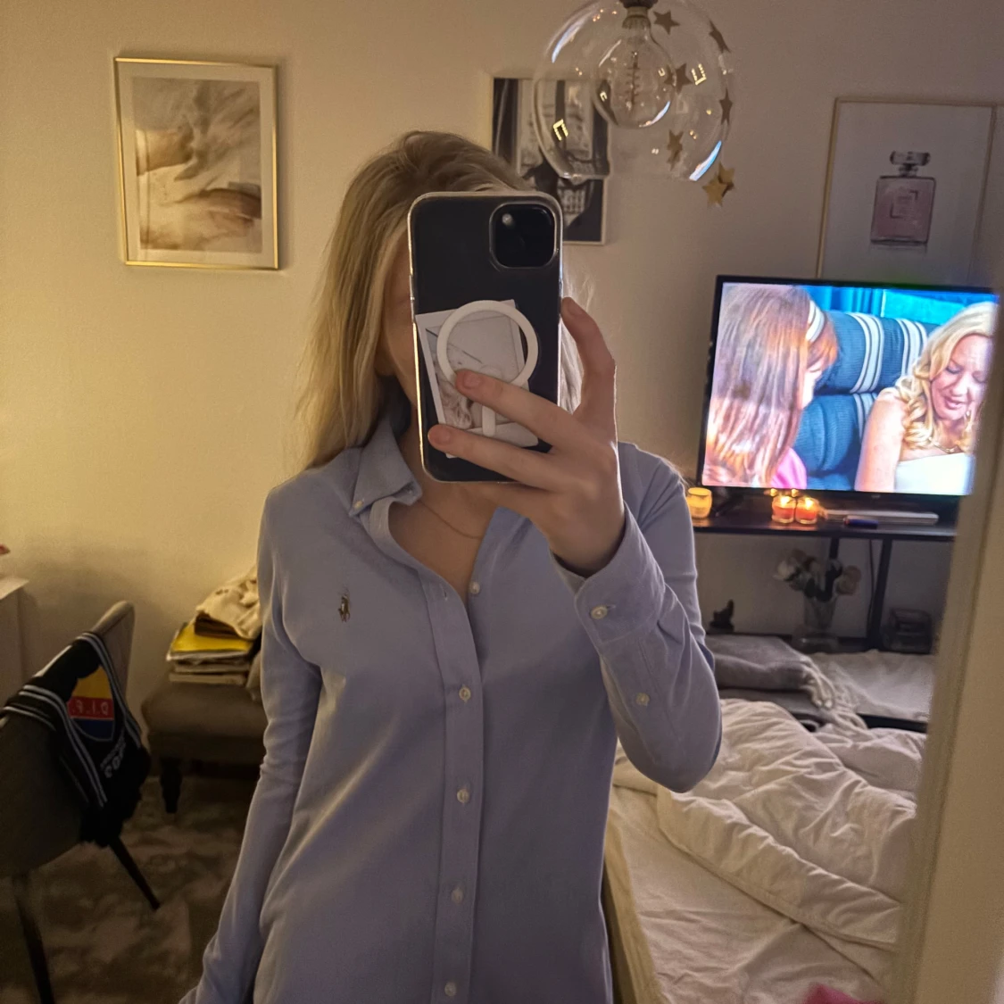 Blå skjorta från Ralph Lauren