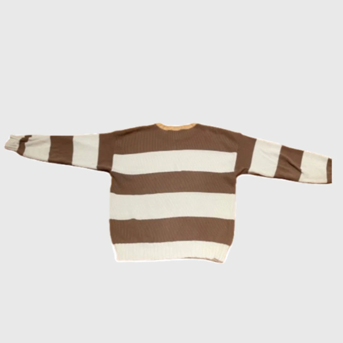 Brun och vit randig tröja från Drumohr - 90