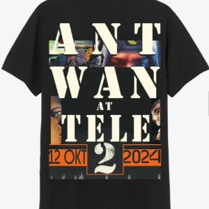 Antwan Merch - Säljer Tele2 konsert 2024 t shirten storlek M som passar storlek S, helt ny och oanvänd. Limiterad och slutsåld. Finns att mötas upp i Stockholm, eller fraktas.  