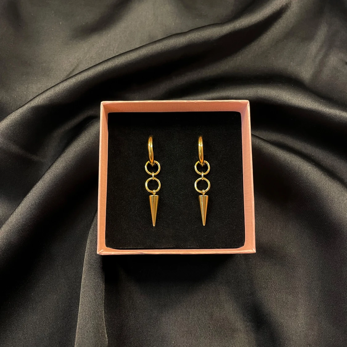 Örhängen i rostfritt stål - 92