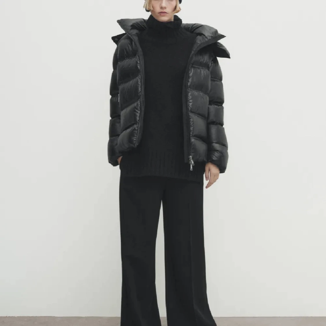 Svart pufferjacka - 93