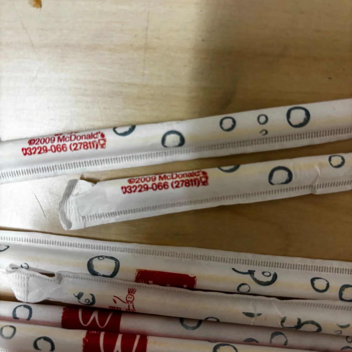 OG McDonald’s sugrör oöppnade 2009 - 90