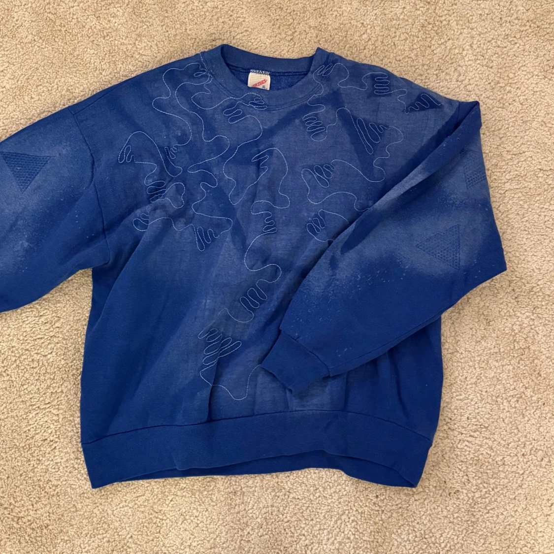 Blå sweatshirt - 90