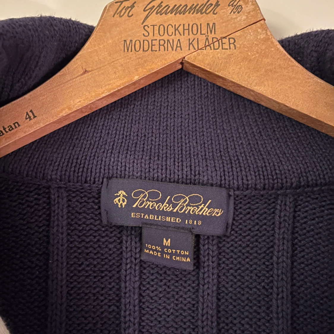 Mörkblå kofta från Brooks Brothers - 2