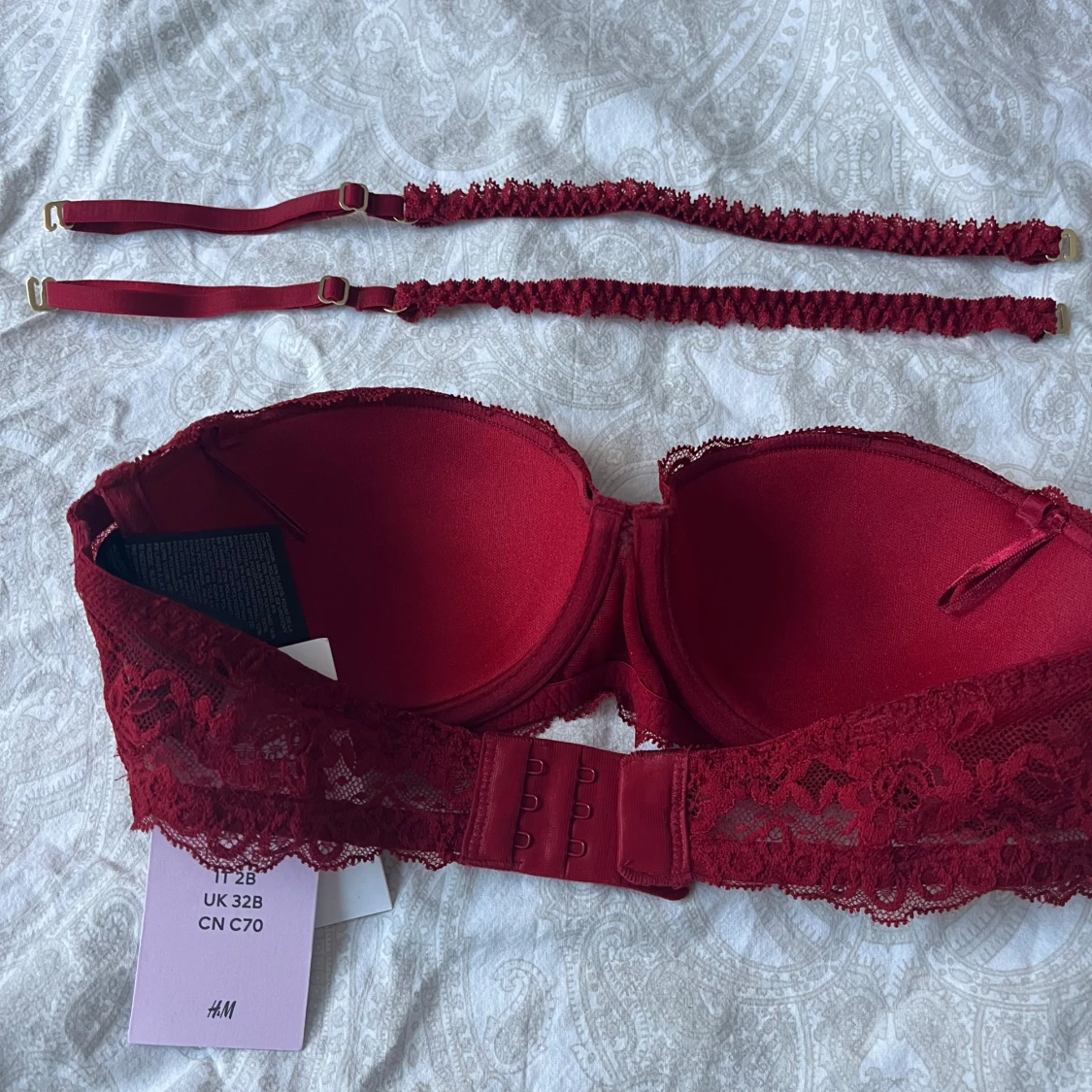 Röd spets-bh från H&M - 91