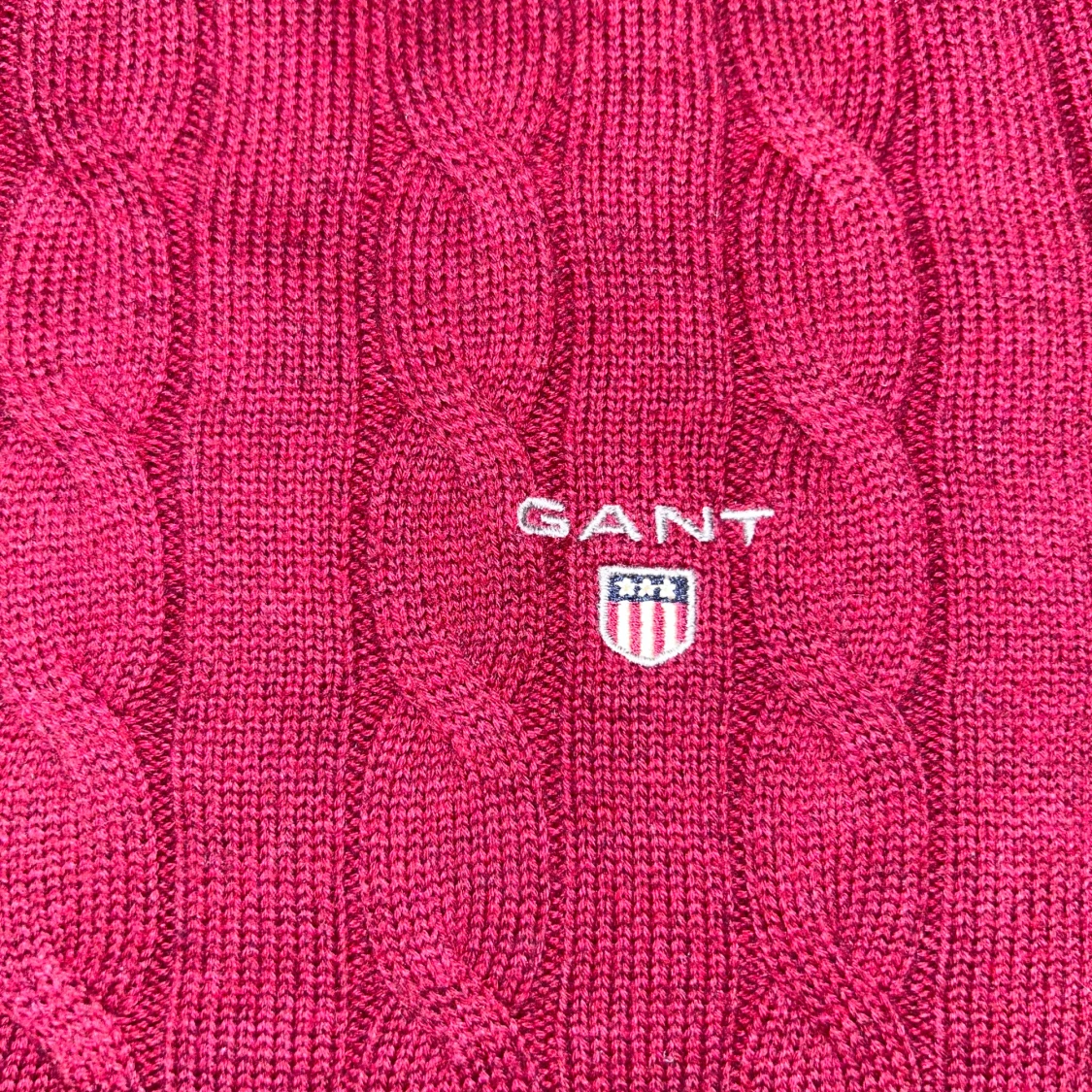 Röd stickad tröja från Gant - 90