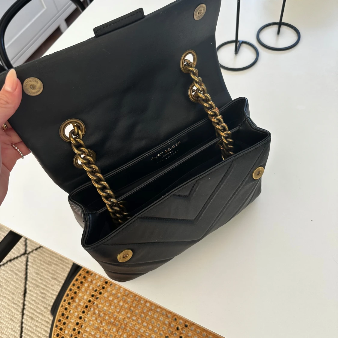 Kurt geiger - LEATHER KENSINGTON BAG - 93