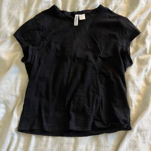 T-shirt  - Snygg bas T-shirt från hm, den är bara använd ett fåtal gånger så den är i mycket bra skick. Modellen har är lite kortare i armarna än en standard T-shirt skulle jag säga. 💕