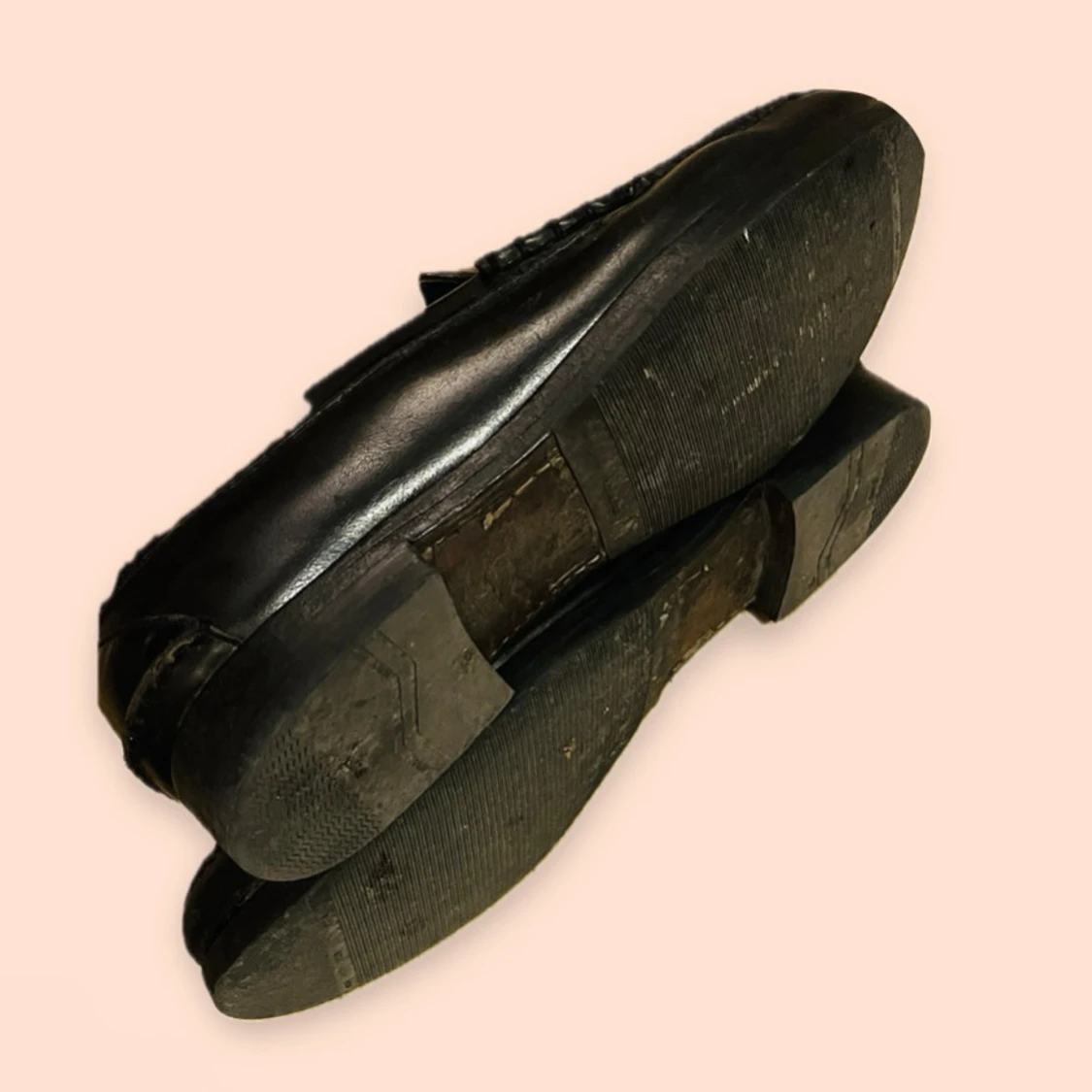Svarta loafers läder - 92