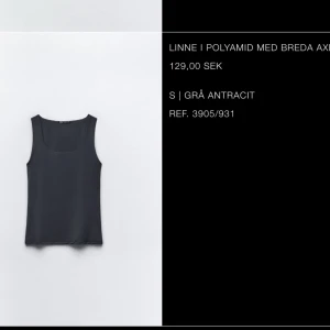 Zara linne - Grått basic linne med breda axelband✨