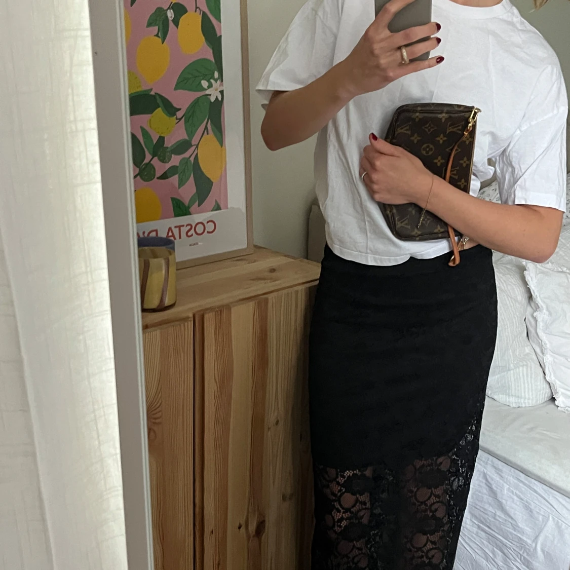 Oanvänd Maxi spetskjol  - 91