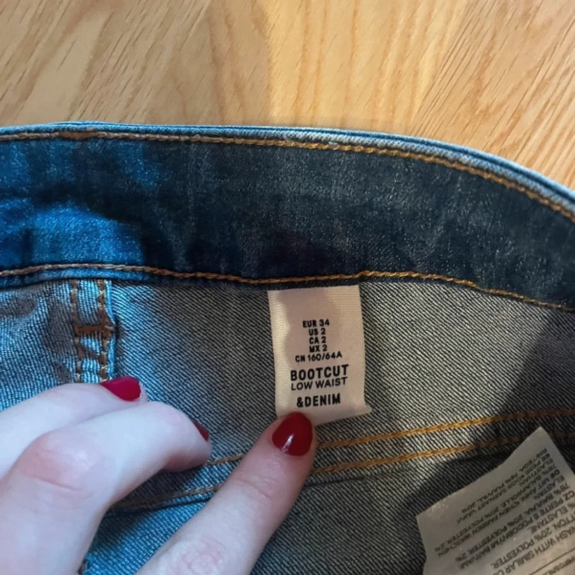 Blå bootcut jeans - 1