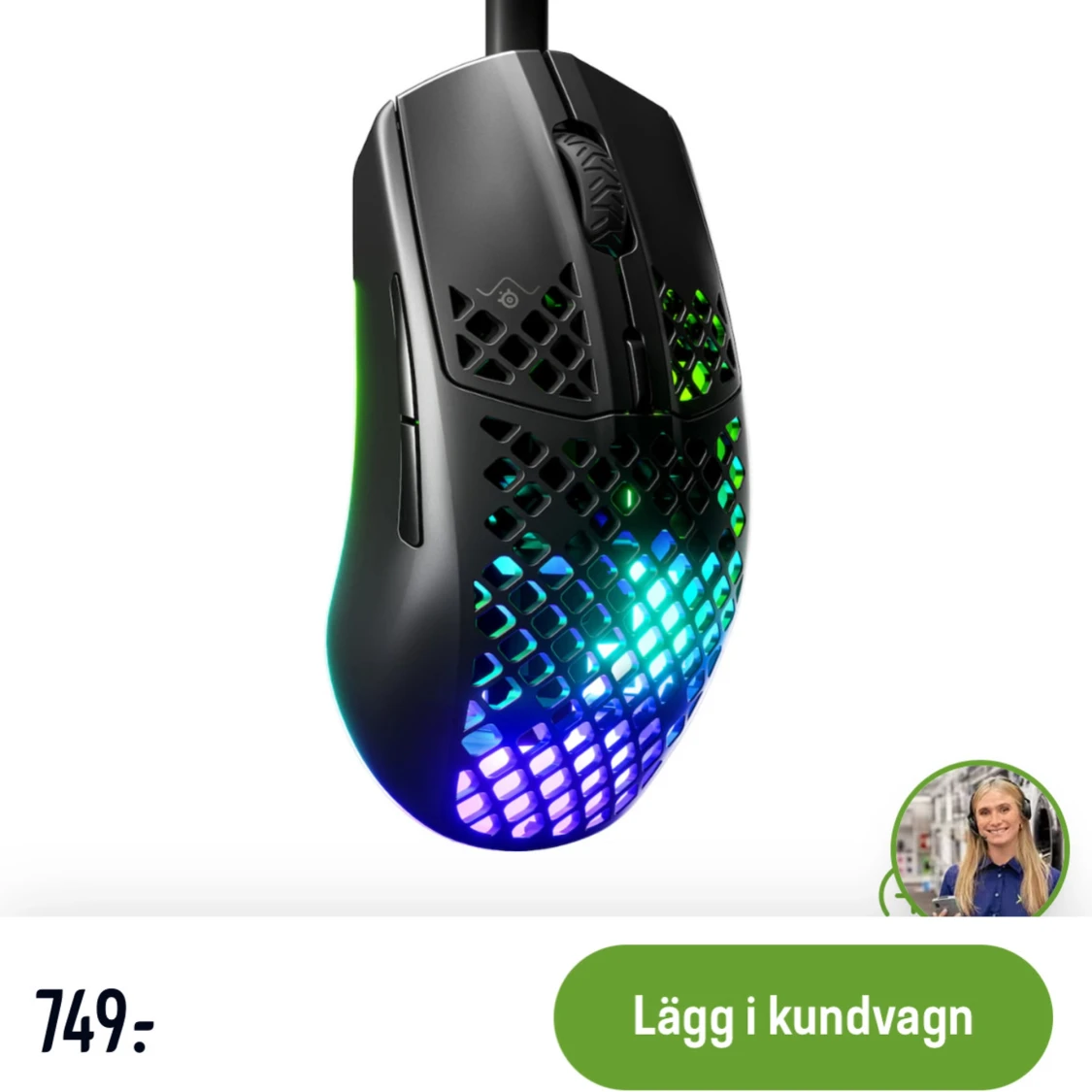 SteelSeries Aerox 3 Gamingmus - 4