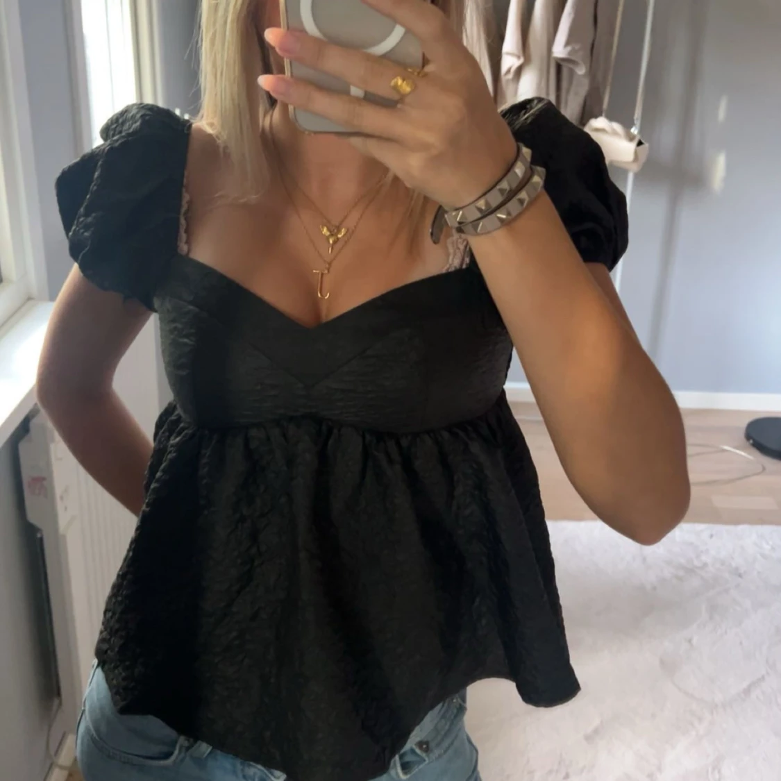 Svart fest topp - 90