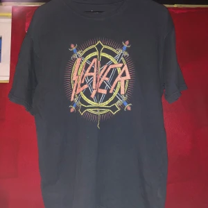 Slayer band tshirt - Som ny, bara använd ett fåtal gånger. Loose fit, känns som L. Köpt för 400kr, därav priset