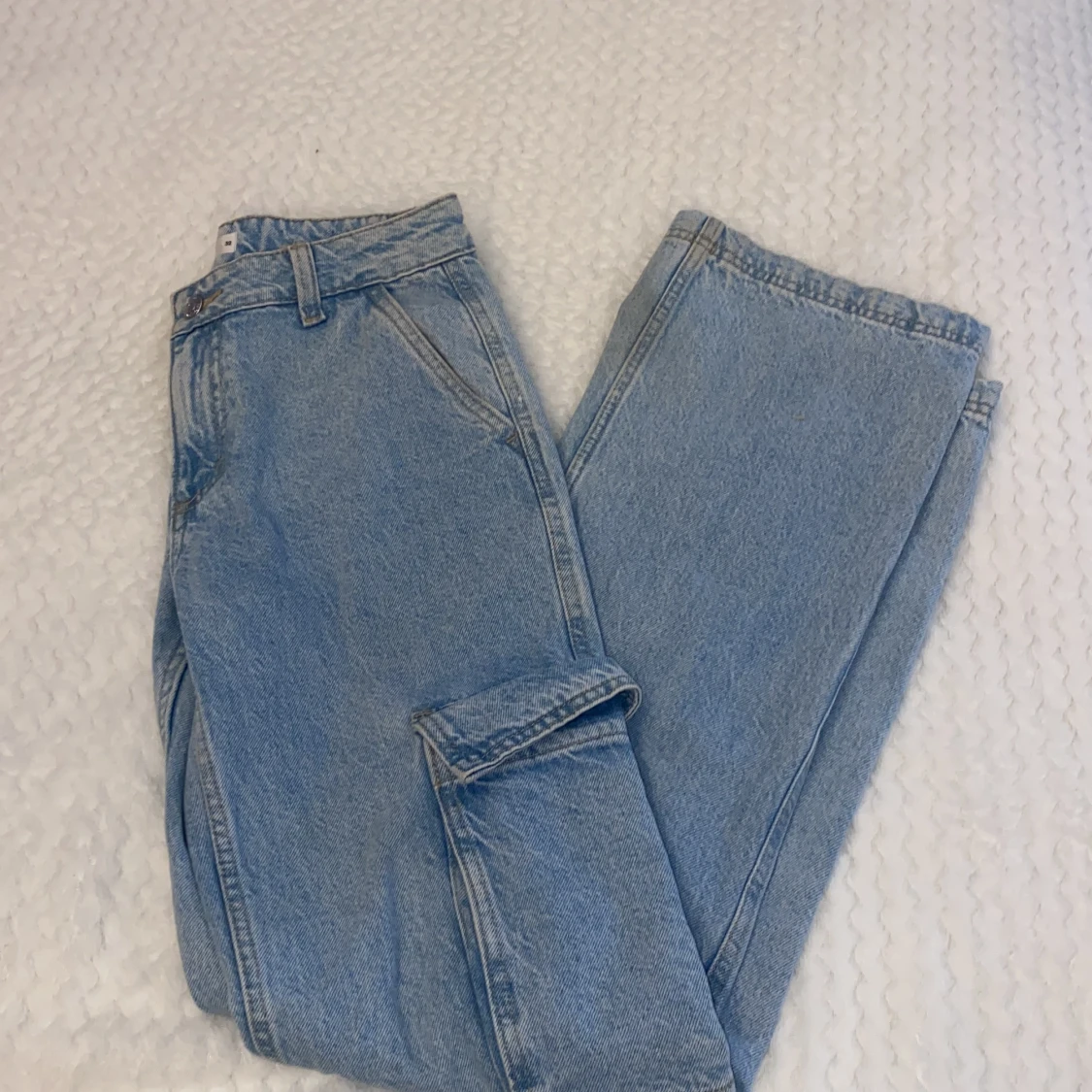 Lågmidjade cargo jeans - 91