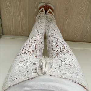 Virkade byxor  - Så sjukt fina virkade byxor som jag sytt själv😍 sydda efter storlek xs/s och jag är 175💕