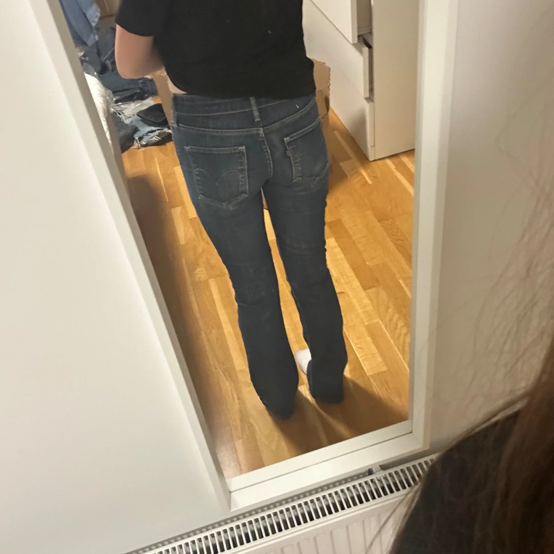 Vintage lågmidjade bootcut Levis jeans - 90