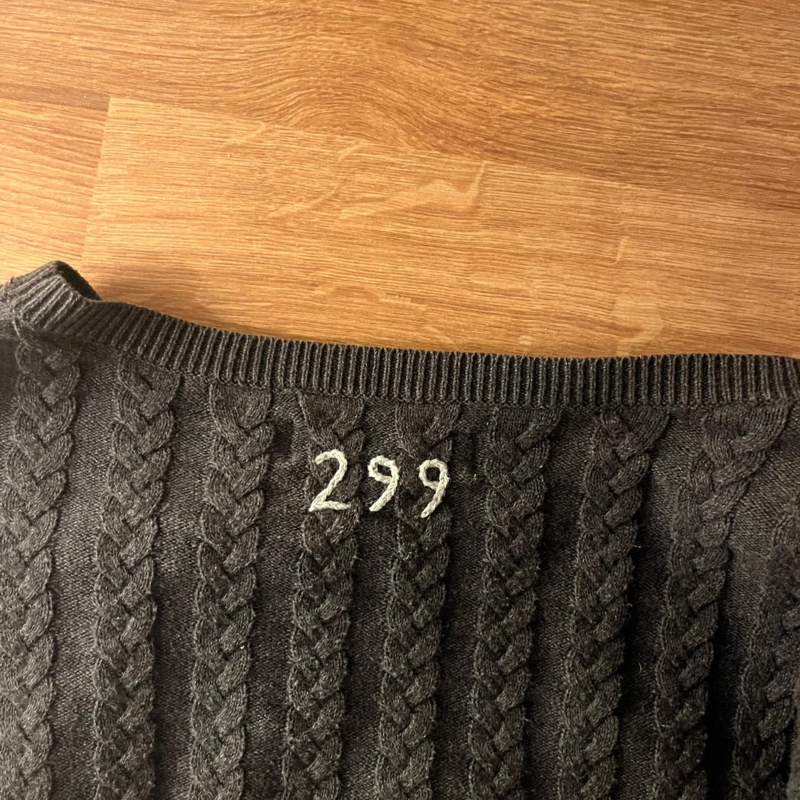 Mörkgrå stickad Odd Molly tröja  - 90