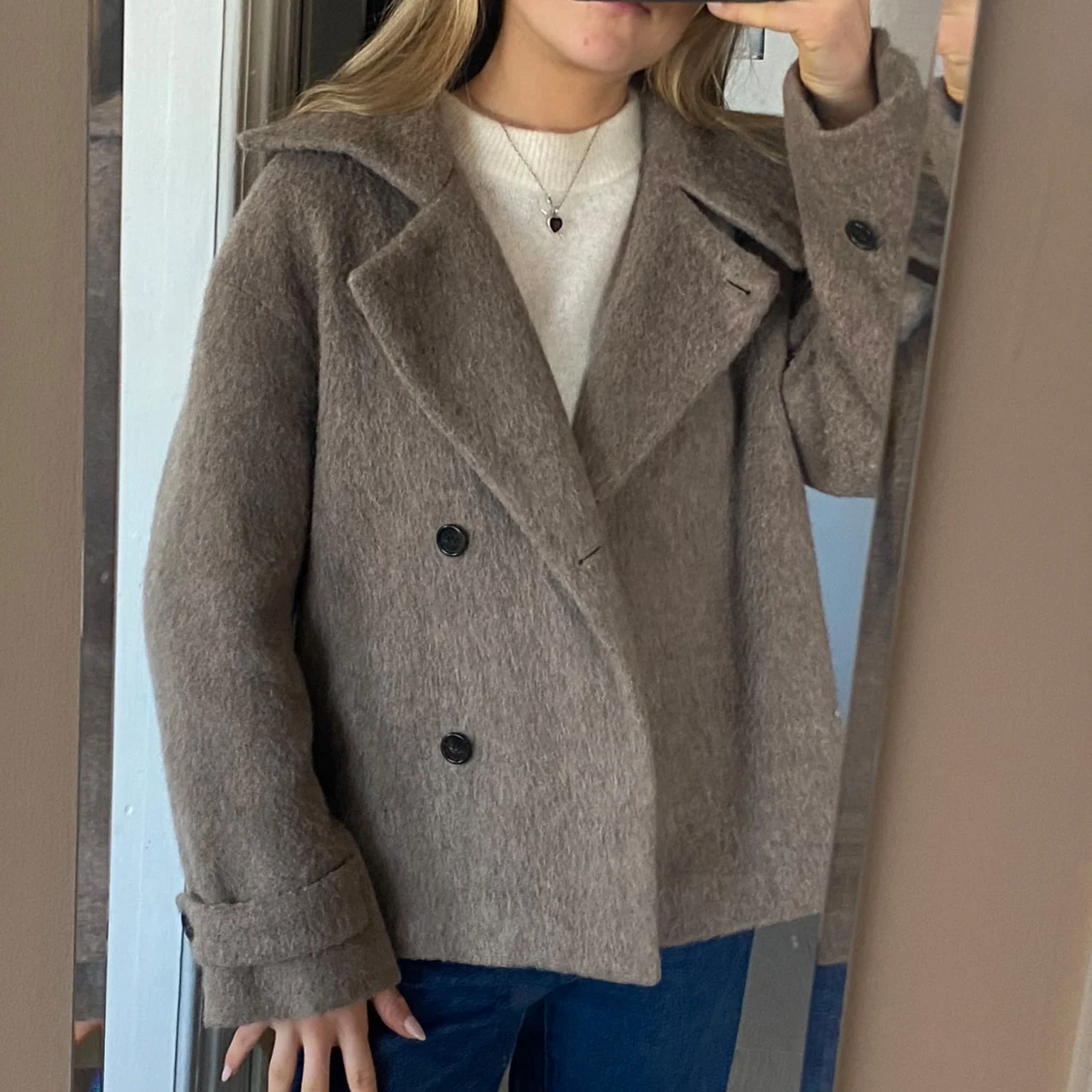 Beige ullkappa arket - 92