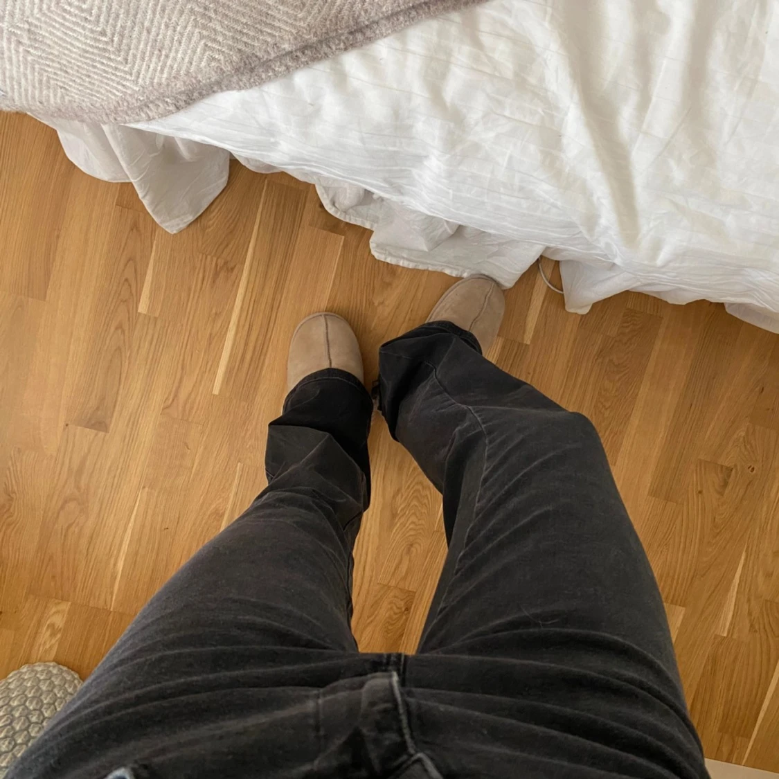 Svarta bootcutjeans tall - 91