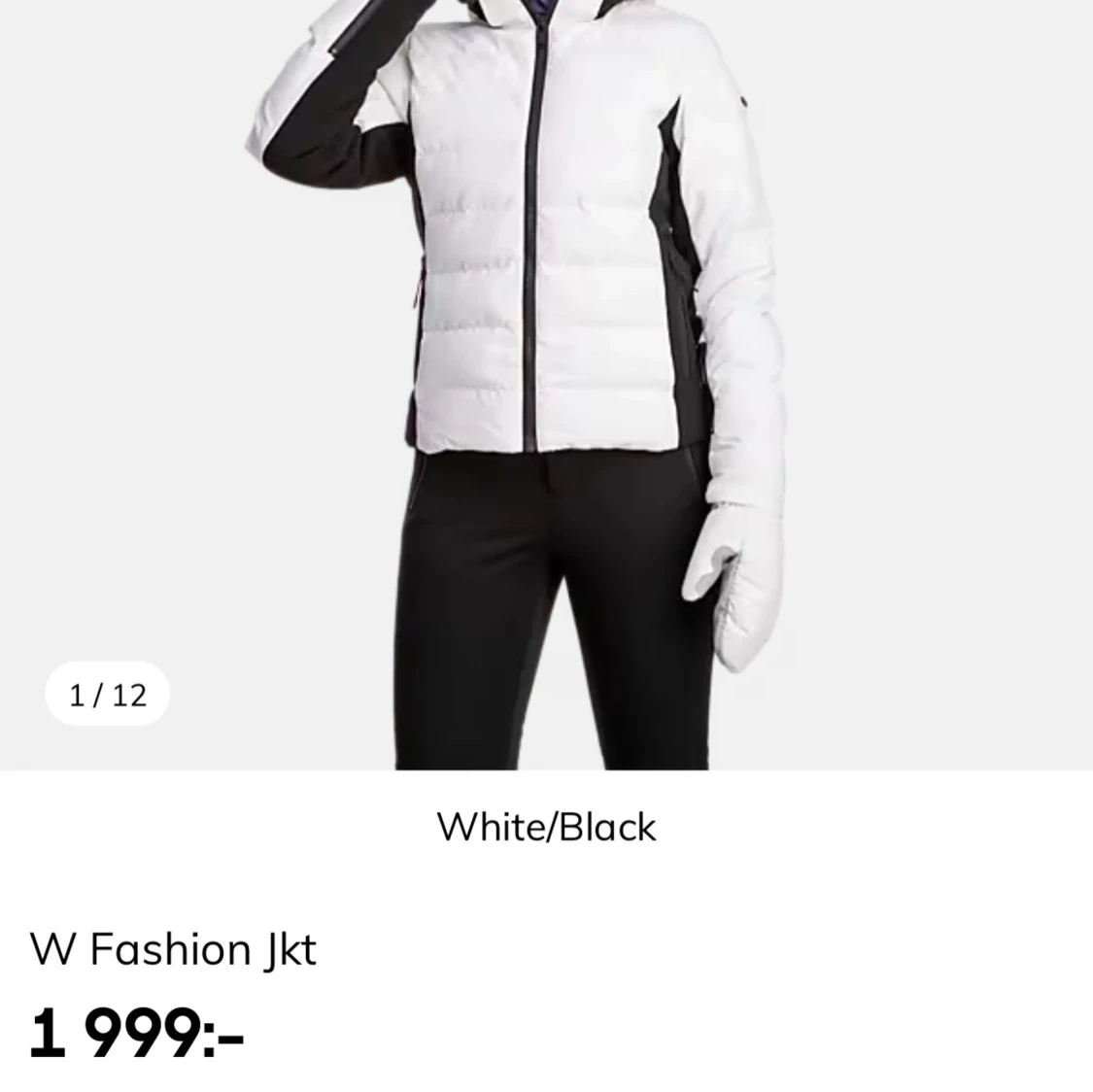 Vit skidjacka  - 1