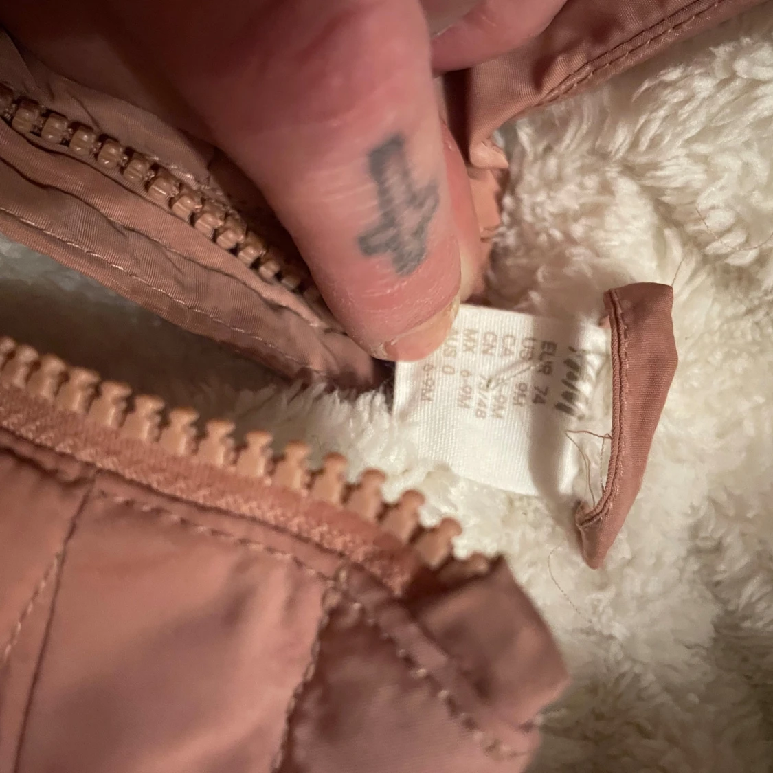 Rosa och grå babyoverall - 1