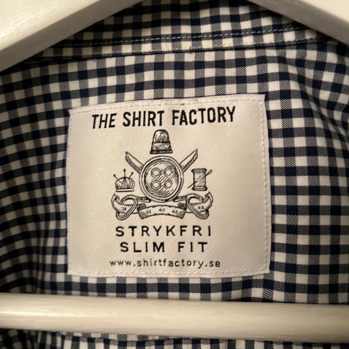 Rutig skjorta från The Shirt Factory - 1
