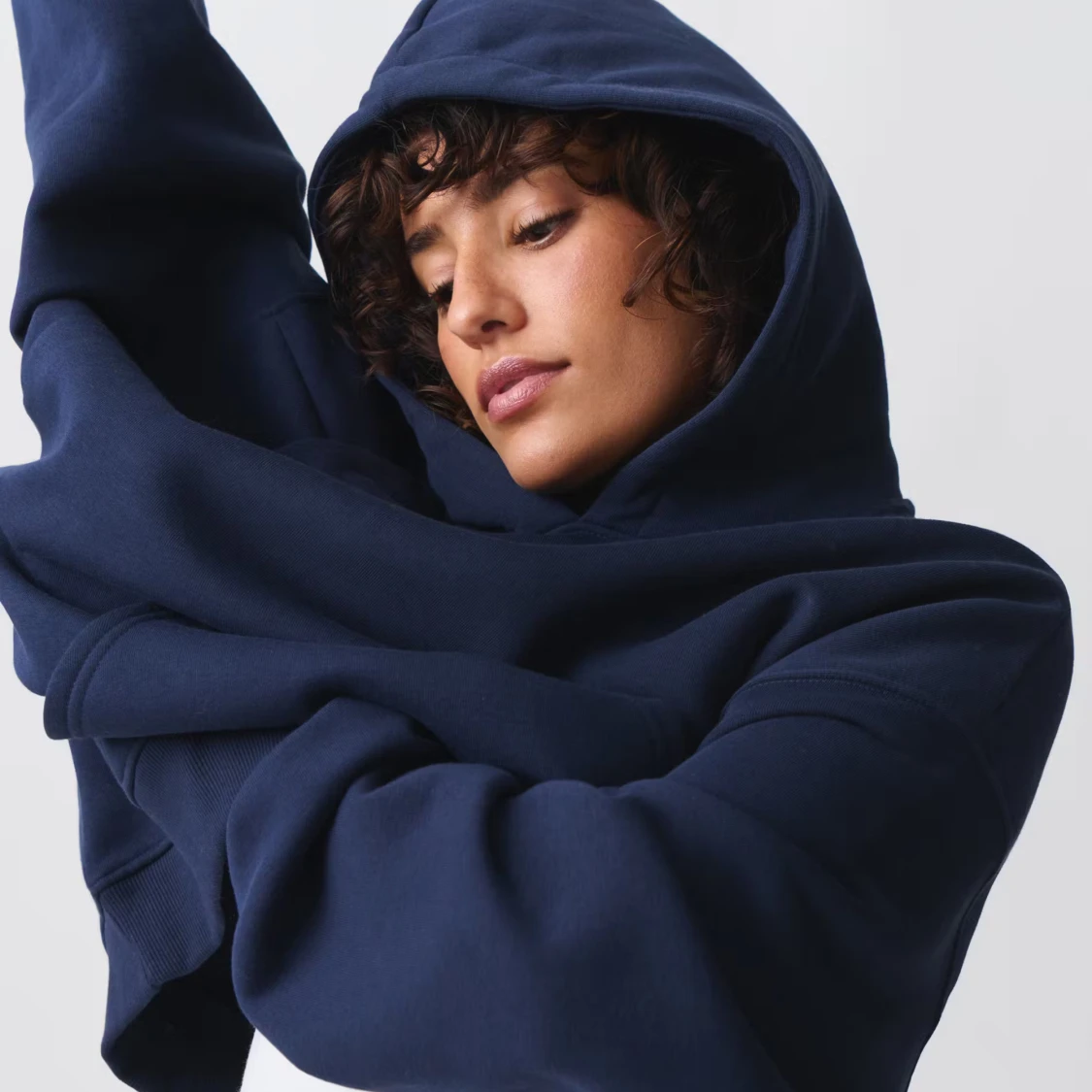 Mörkblå hoodie Gina tricot  - 1