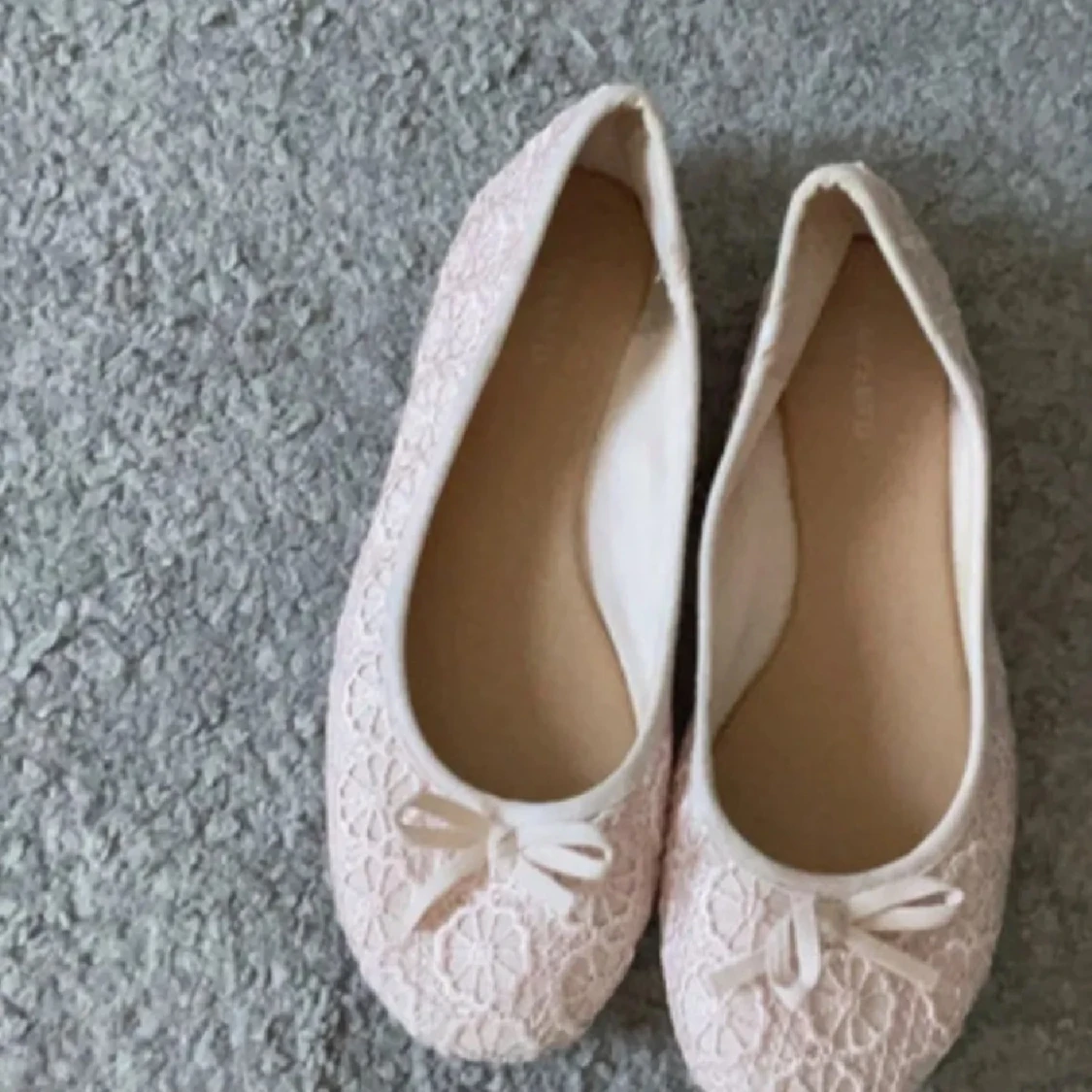 Rosa spetsiga ballerinaskor från Anna Field - 91