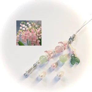 Lily of the valley nyckelring  - Jättefin handgjord nyckelring 🤍