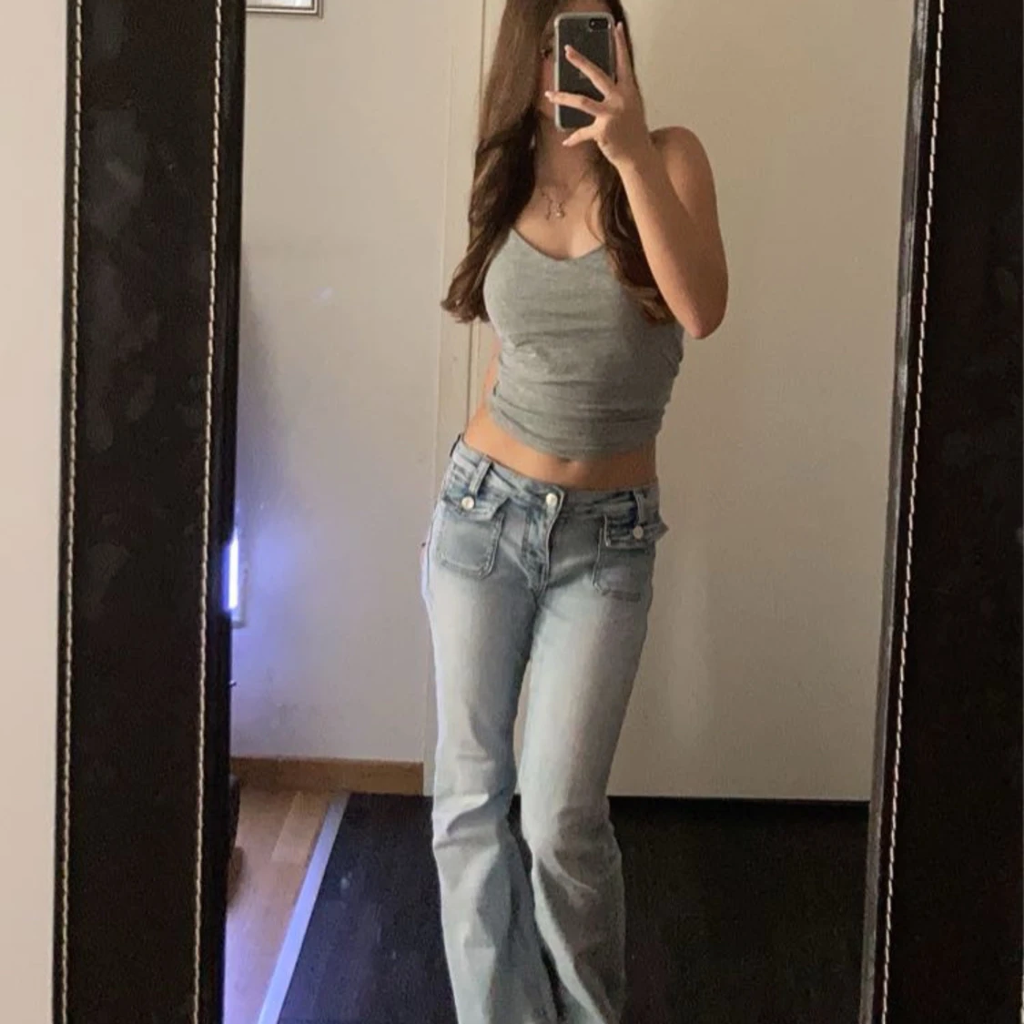 Ljus blå jeans - 90