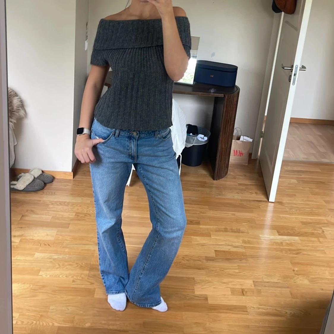 Stickad offshoulder  - 2