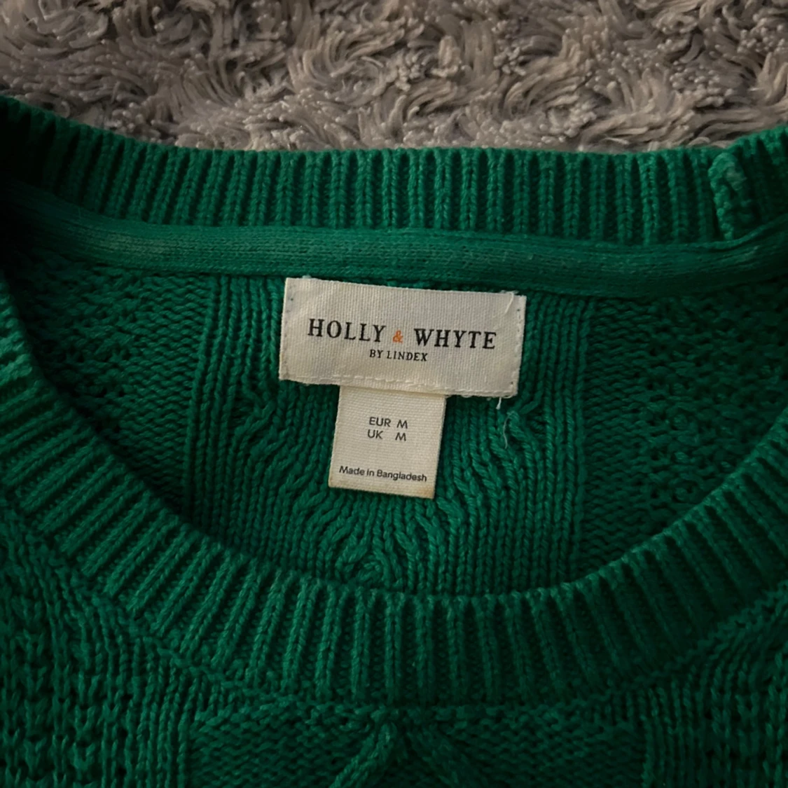 stickad volangtopp från Lindex - 90