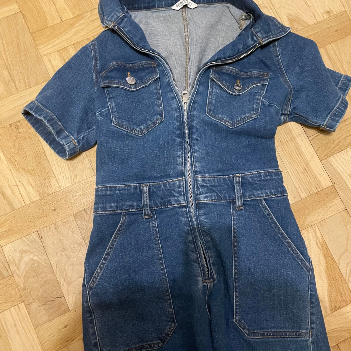 Blå jeans jumpsuit - 91