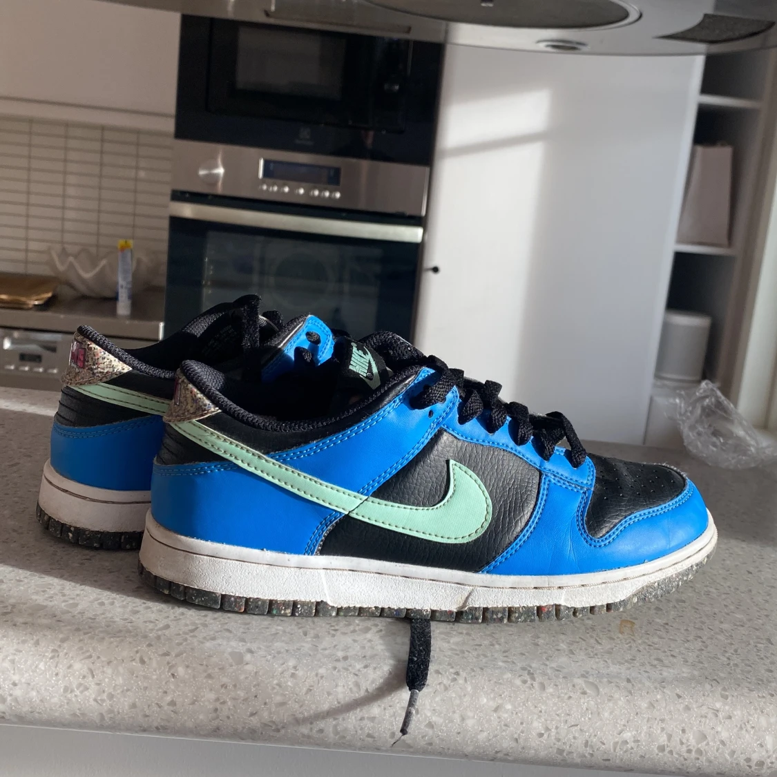 Nike Dunk i blått och svart