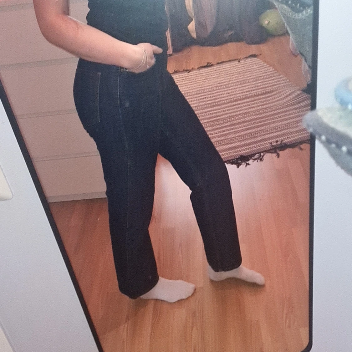 Högmidjade unqe denm jeans - 1