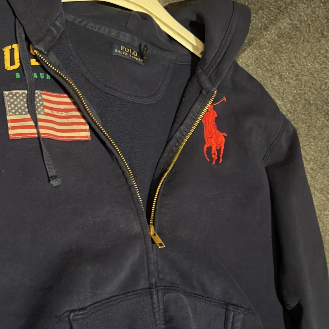 Ralph lauren hoodie blå - 3