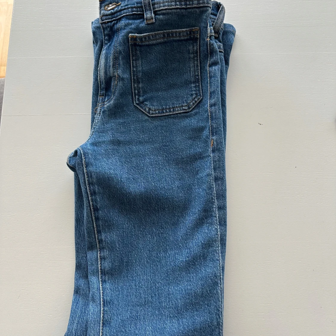 Blå bootcut jeans mango  - 2
