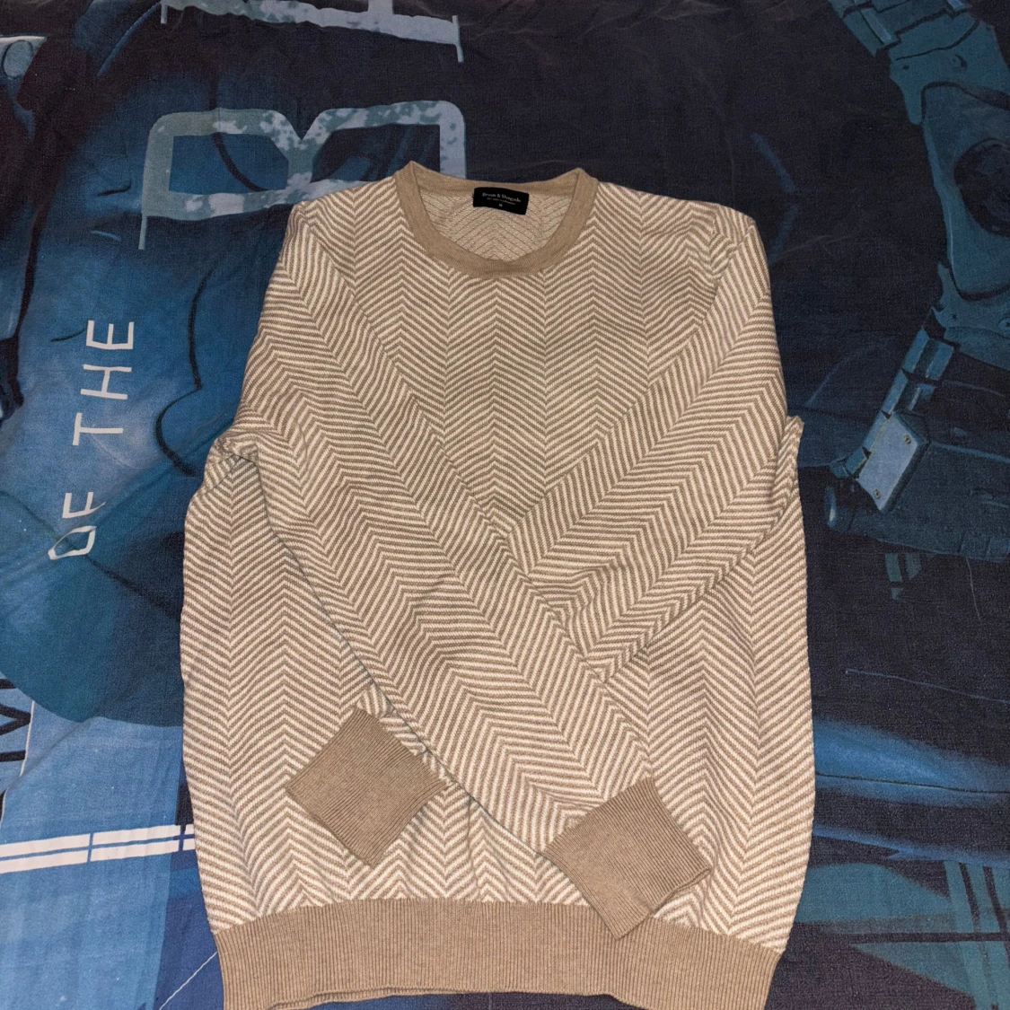 Beige mönstrad tröja från Bruun & Stengade - 2