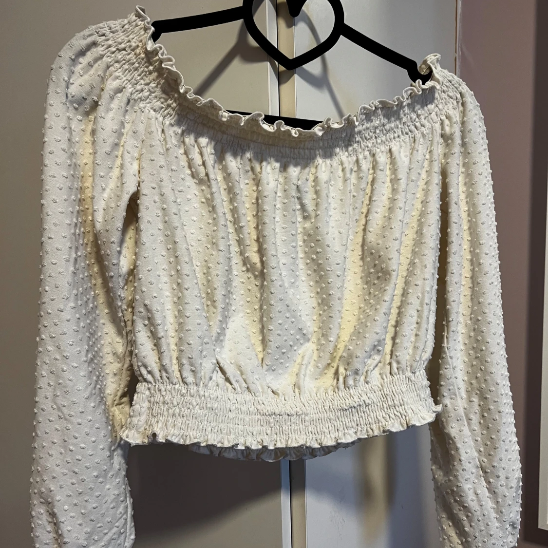 Vit offshoulder topp från H&M - 1