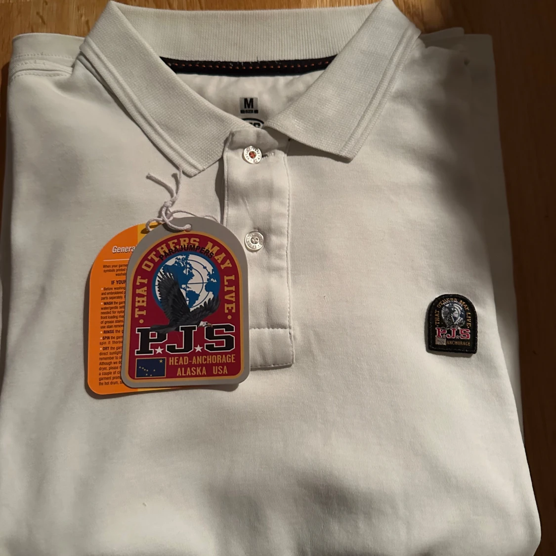 Vit pikétröja från Parajumpers🍾 - 91