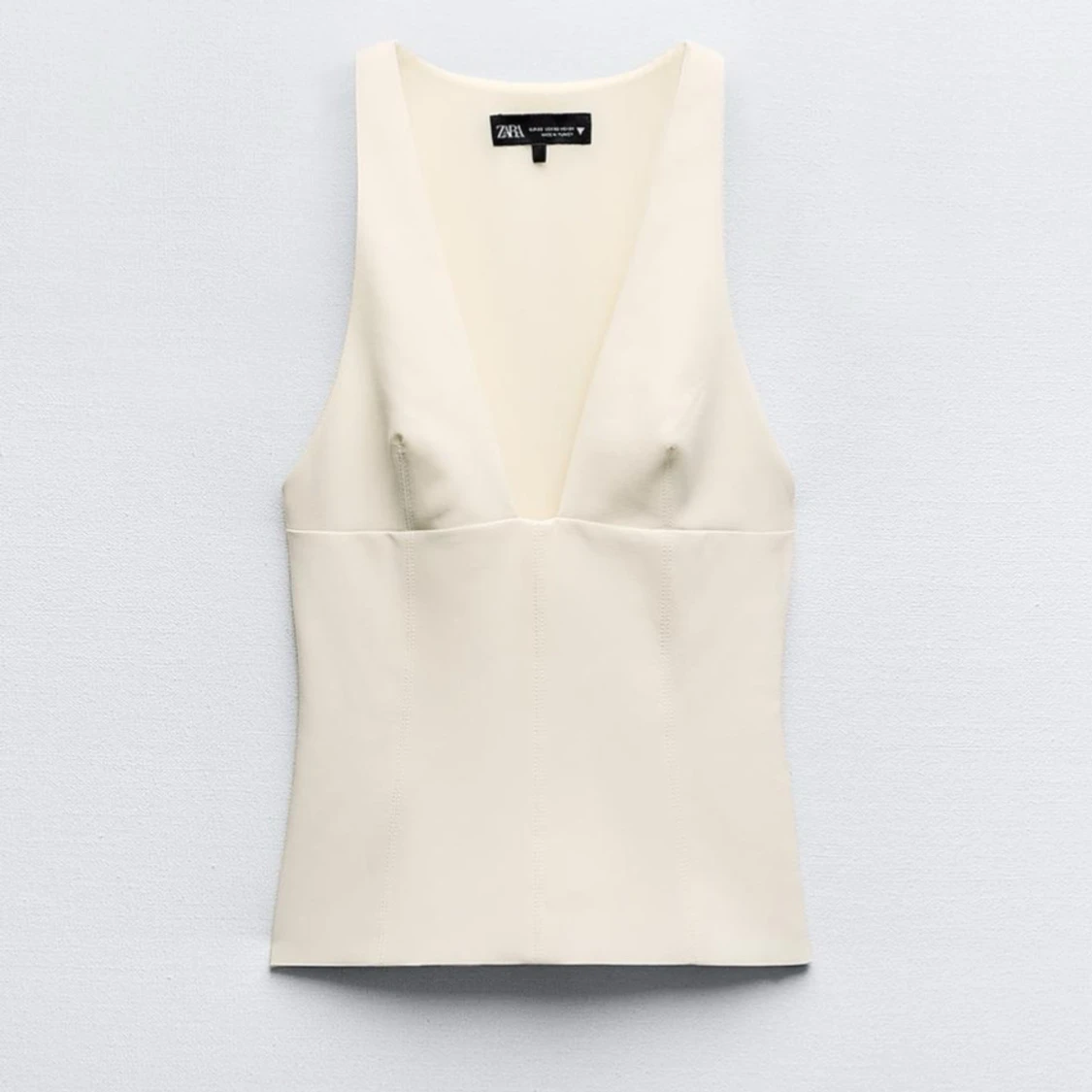 Vit linnetopp från Zara