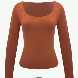 Brun långärmad topp - Säljer Snygg brun långärmad topp med rund halsringning. 