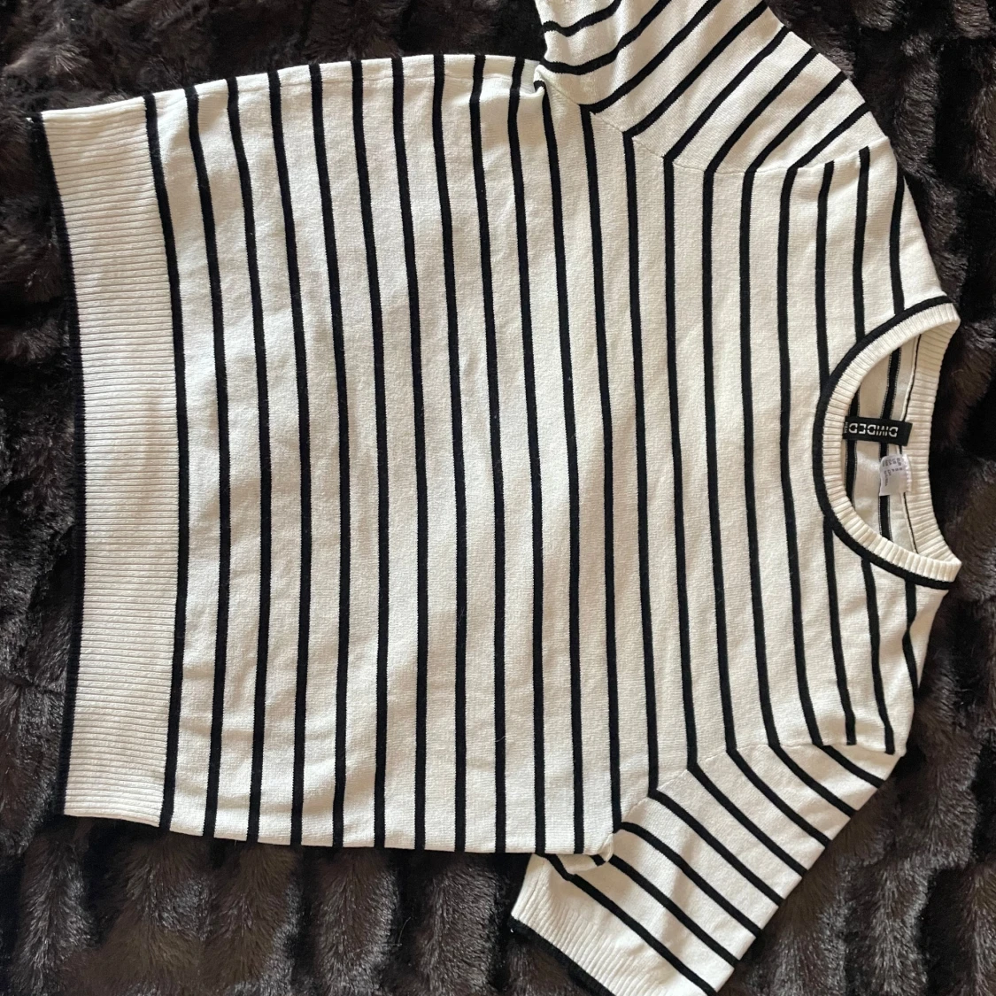 Randig kortärmad topp från H&M - 2