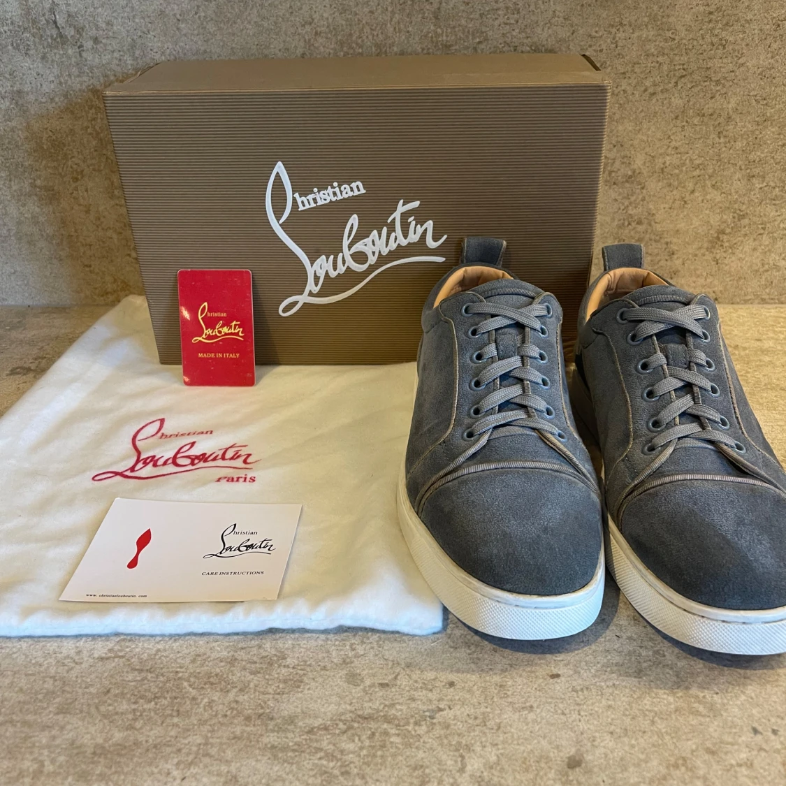 Blå sneakers från Christian Louboutin