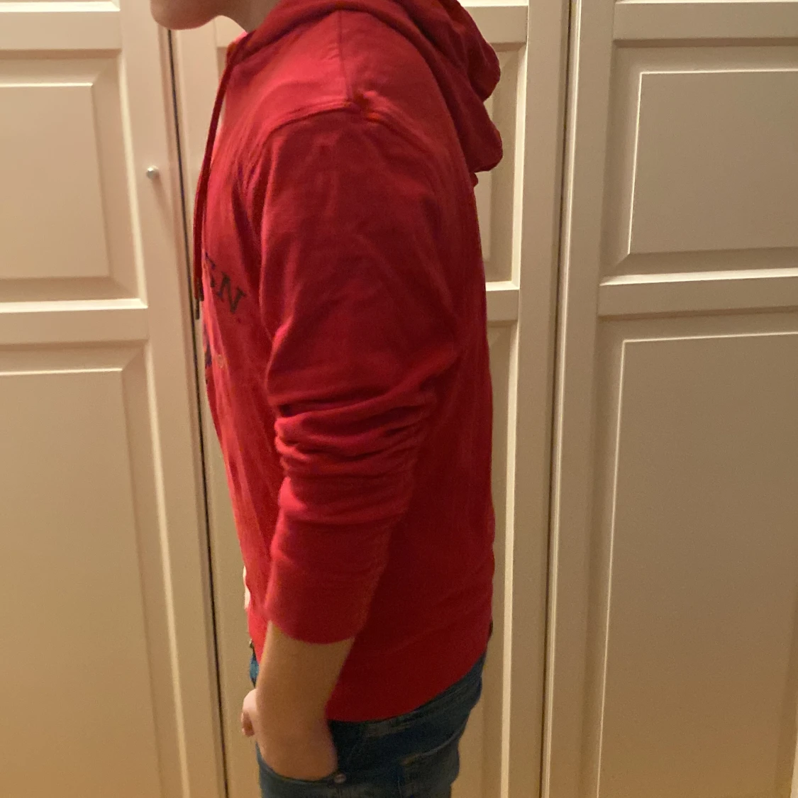 Röd hoodie från U.S. Polo Assn. - 2