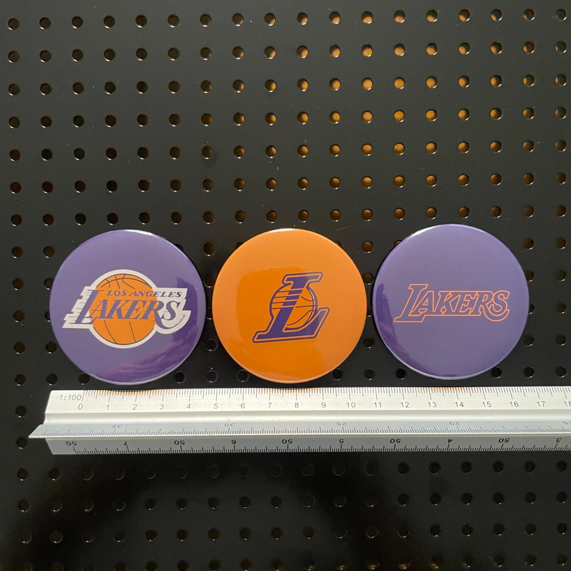 Magnet fridge 3pcs  (59mm) - Lakers NBa