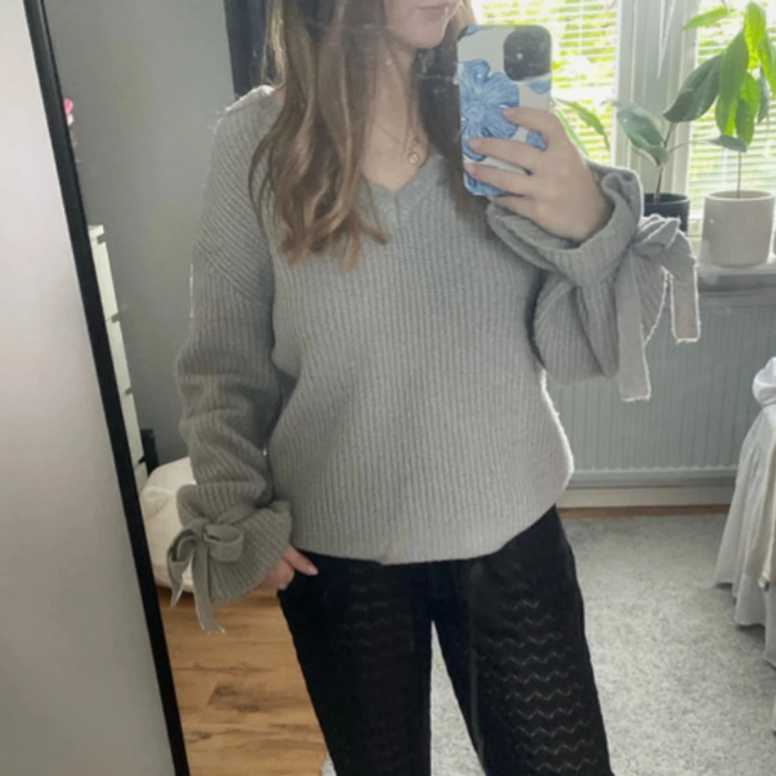 Grå stickad tröja från Linn Ahlborg x NAKD - 90